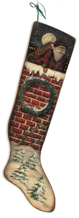 Merry Christmas Stocking - A Christmas Decoration & Display from Cottages and Gardens