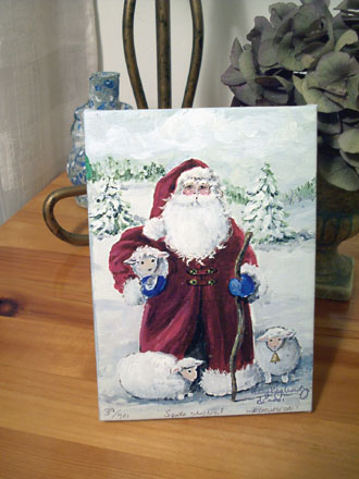 Shepherd Santa - A Romantic Giclee Print by Mary Kay Crowley